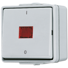 JUNG Выключатель контрольный 10 AX 250 V ~ для накладного монтажа IP44