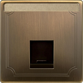 Schneider Electric Merten SD Античная латунь Накладка розетки RJ45 1-ая