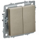 BRITE Выключ. 2-кл. перекр. 10А ВС10-2-3-БрШ шамп. IEK