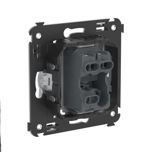 Кнопка одноклавишная в стену, Avanti, закаленная сталь