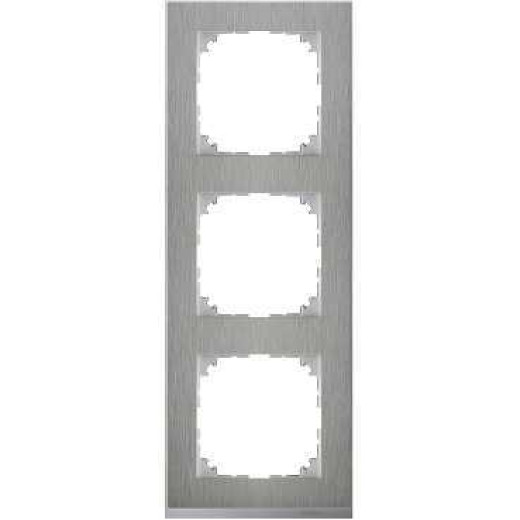 M-Pure Decor РАМКА 3 поста, НЕРЖ.СТАЛЬ/АЛЮМИНИЙ, SM