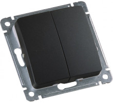 Hegel Мастер внутр Черный ВС10-451-08 Выключатель 2-клавишный, механизм