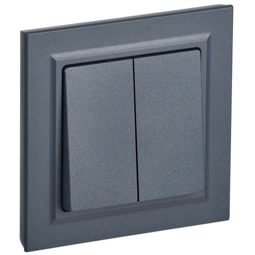 BRITE Выключ. 2-кл. 10А в сб. ВСР10-2-0-БрМ мар. IEK