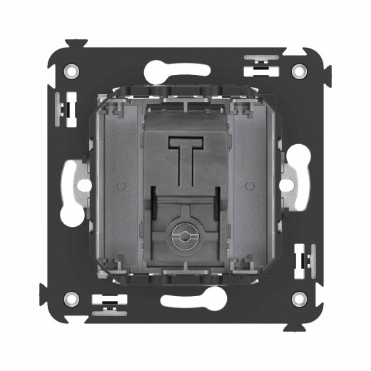 Розетка TV оконечная в стену, Avanti, закаленная сталь