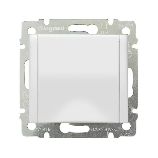 Розетка с заземлением - Legrand Valena - со шторками с защитной крышкой 16А 250В винтовые зажимы - белый