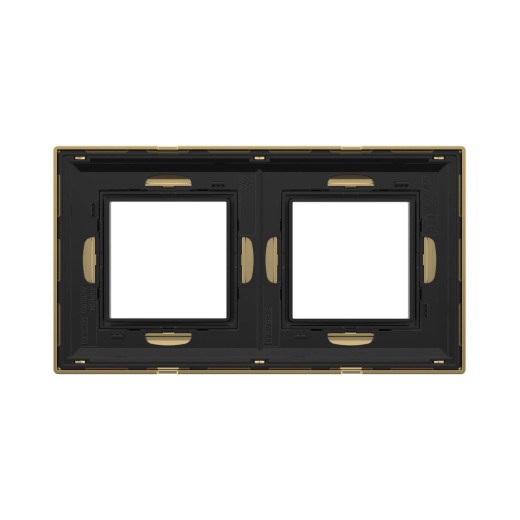 Рамка из металла 2 поста (4 мод.), Avanti, золотая