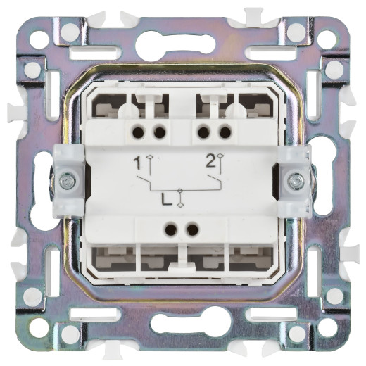 SKANDY Выключ. 2-кл. 10А SK-V04Gr сер. IEK