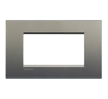 BT LL Серый шелк Рамка прямоугольная, 4 мод.