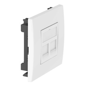 OBO Bettermann Корпус розетки компьютерной (адаптер) двойной для монтажа 2 модулей RJ45 типа 