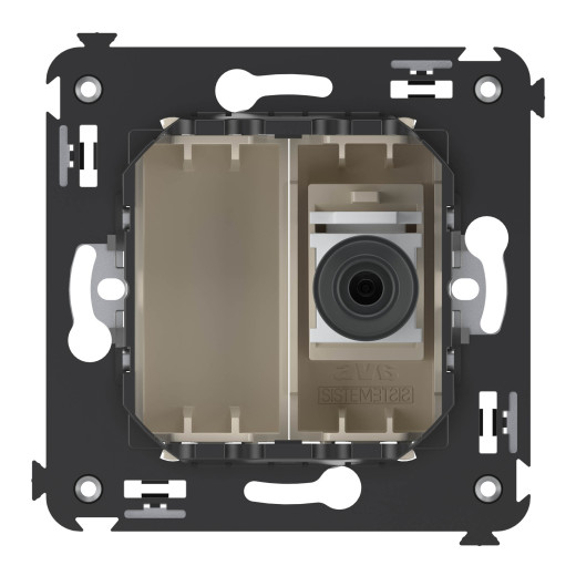 Розетка TV одиночная в стену, Avanti, ванильная дымка