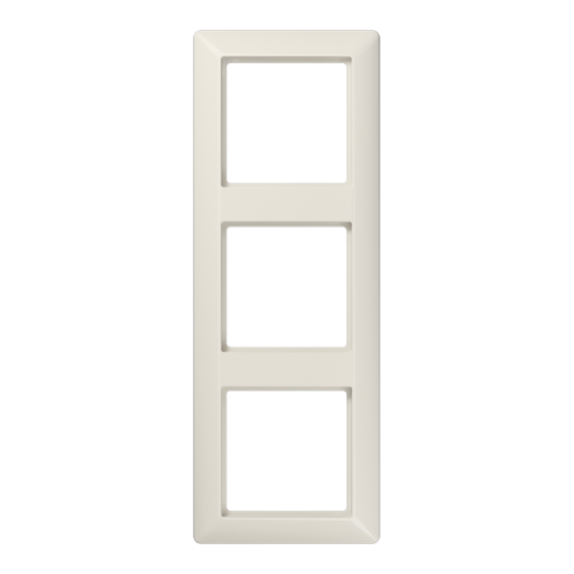 Рамка для вертикальной и горизонтальной установки, 3 поста, дюропласт, слоновая кость, AS500