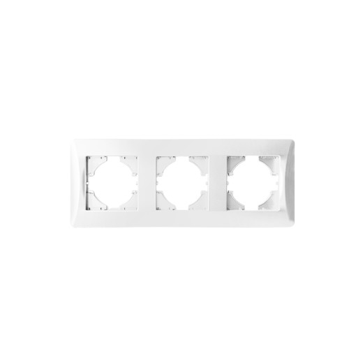 Рамка 3 поста (белый) серия BW