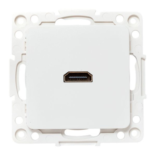 Стокгольм Механизм розетки HDMI белый EKF