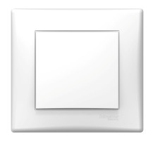 Schneider Electric Sedna Бел Выключатель 1-клавишный с рамкой (упак.= 5 шт.)