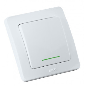 Hegel Мастер внутр Белый ВС16-362 Переключатель 1-клавишный, с индикацией