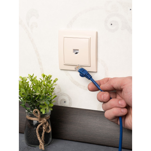 Минск Розетка RJ-45 2-местная СП бежевая EKF