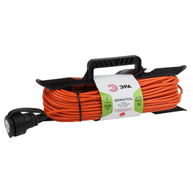 ЭРА Удлинитель силовой UFx-1-2x1.0-40m на рамке без заземления 1 розетка 40м ПВС 2х1мм2