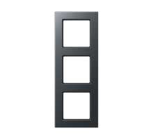 JUNG A550 Матовый антрацит Рамка 3-ая для вертикальной и горизонтальной установки