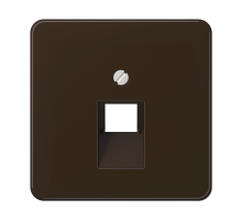 JUNG CD 500/CD plus Коричневая Накладка 1-ой наклонной ТЛФ/комп розетки