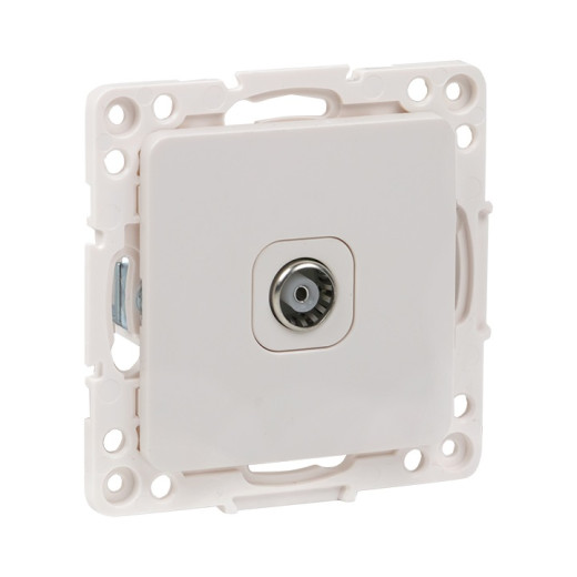Стокгольм Механизм Розетки TV 1-местной оконечной 75Ом 5-862МГц винтовые клеммы белый EKF PROxima