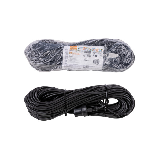 Удлинитель-шнур силовой народный ПВС 2200 Вт б/з, 40м, штепс. гнездо