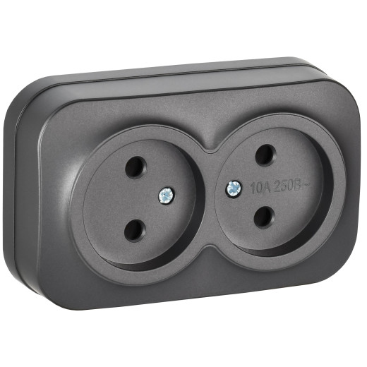 GLORY Роз. 2-я без з/к/ш о/у 10А РС22-2-ХСм сталь м. IEK