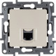 Розетка компьютерная RJ45 категория 5e UTP - Legrand Etika - слоновая кость