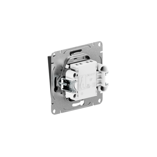 Механизм выключателя, одноклавишный, проходной, чёрный Эпика EKF