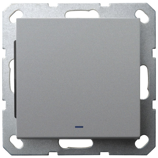 G Алюминий Выключатель 1-кл с подсветкой 10A 250V~