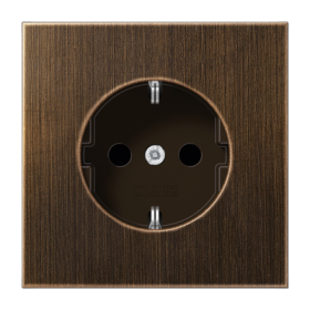 JUNG SCHUKO®-розетка 16 A / 250 B ~, латунь Antik