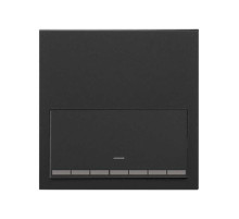 Simon 100 Черный матовый Кит 1 пост, фронт. 1 рамка «минимум» + 1 клавиша светорегулятора