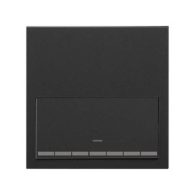 Simon 100 Черный матовый Кит 1 пост, фронт. 1 рамка «минимум» + 1 клавиша светорегулятора