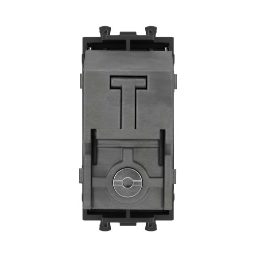 Розетка TV оконечная модульная, Avanti, черный матовый, 1 модуль