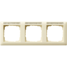 Gira Standard 55 Кремовый глянец Рамка 3-я горизонтальная с полем для надписи