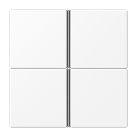 JUNG Набор накладок 4 группы для модулей F40; термопласт; белый матовый