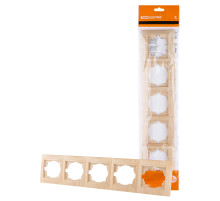 TDM Рамка 5-ти постовая горизонтальная сосна 