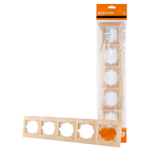 Рамка 5-ти постовая горизонтальная сосна 