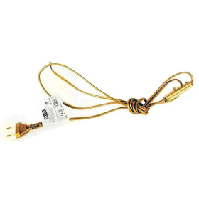 Zamel Шнур плоский 2х0,5мм2 с выключателем и вилкой; золотистый; 1,9 метра