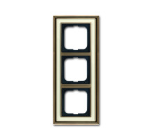 ABB BJE Династия Античная латунь/Белое стекло Рамка 3-ая