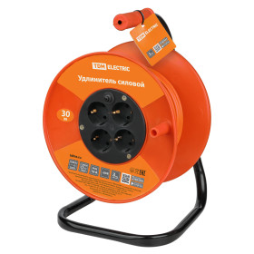 TDM Удлинитель силовой УКз16-004 (4 места/30м ПВС 3х1,0)