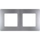 Рамка 2 поста - Legrand Etika - алюминий