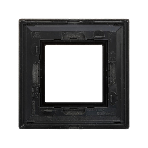 Рамка из металла 1 пост (2 мод.), Avanti, графитовая