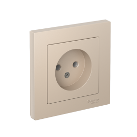Systeme Electric AtlasDesign Песочный Розетка б/з, 16А, в сборе