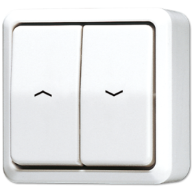 JUNG Выключатель  для управления жалюзи, белый