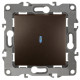12-1102-13 ЭРА Выключатель с подсветкой, 10АХ-250В, IP20, Эра12, бронза (10/100/3200)