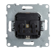 Legrand/Daccord SUNO Антрацит Розетка 2К+З 16А 250В с защитными шторками. Винтовые зажимы..