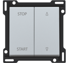 Niko Серебро Накладка на выключатель для жалюзи