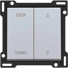 Niko Серебро Накладка на выключатель для жалюзи