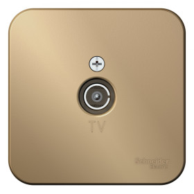Systeme Electric Blanca наруж Титан Розетка TV, изолир. пластина