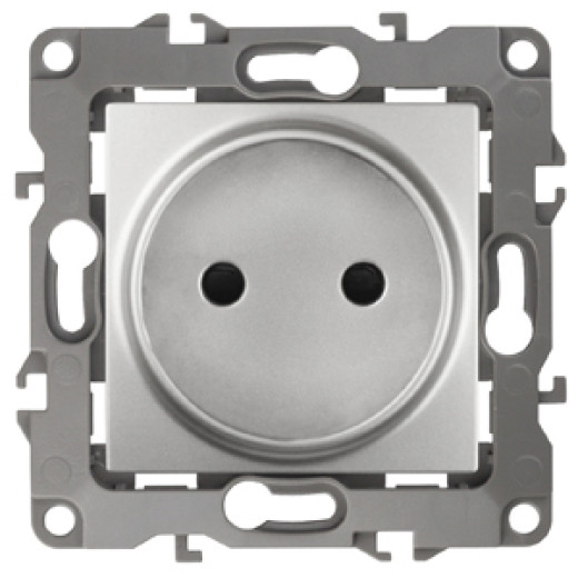 Розетка ЭРА Серия 12 12-2105-03 2P 16A-250В IP20 алюминий